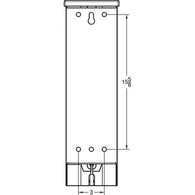 Back Line - Vandal Resistant Four Roll Vertical Toilet Paper Holder