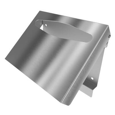 Open - Heavy Duty High Capacity Three Roll Shrouded Stainless Commercial Toilet Paper Holder