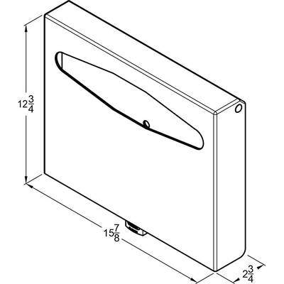 Front Line - Heavy Duty High Capacity Three Roll Shrouded Stainless Commercial Toilet Paper Holder